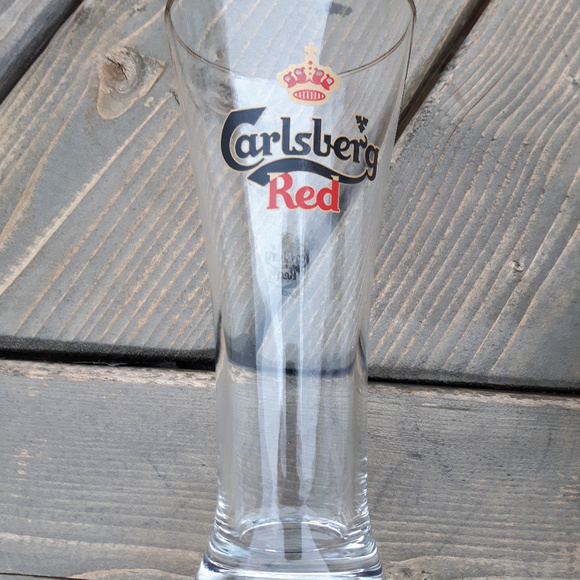 Carlsberg Red Beer Glass - Picture 2 of 7